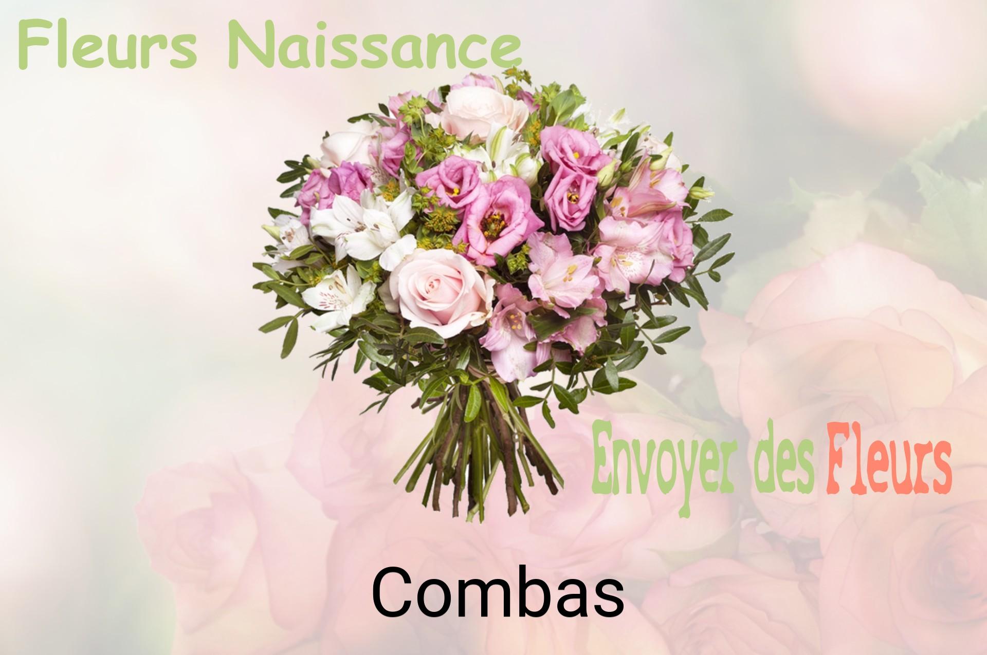 Bouquet de fleurs de naissance livré à Combas